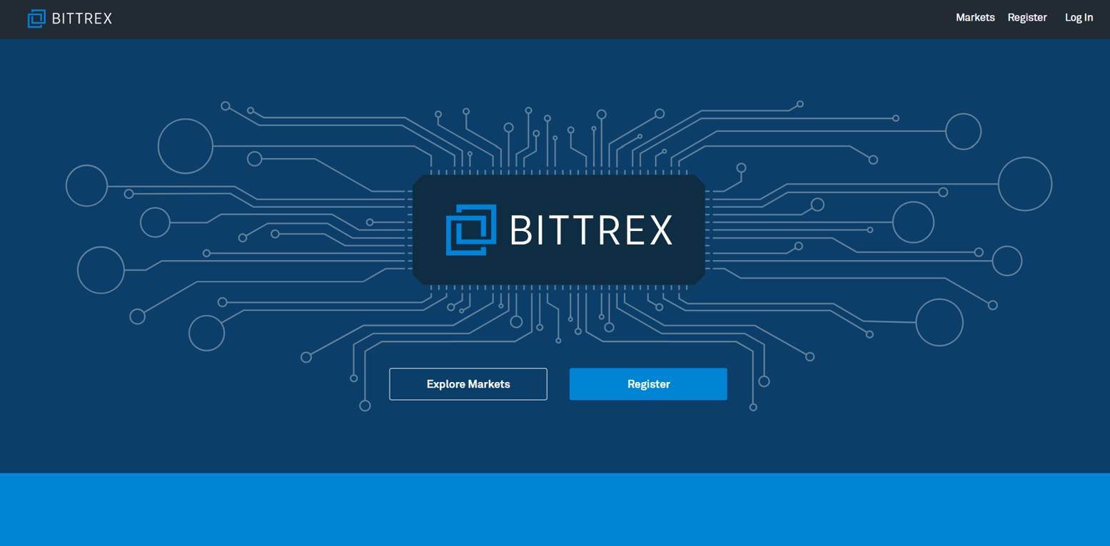 Página de inicio - Bittrex vuelve