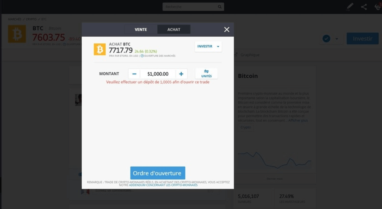 l’argent avec le Bitcoin 
